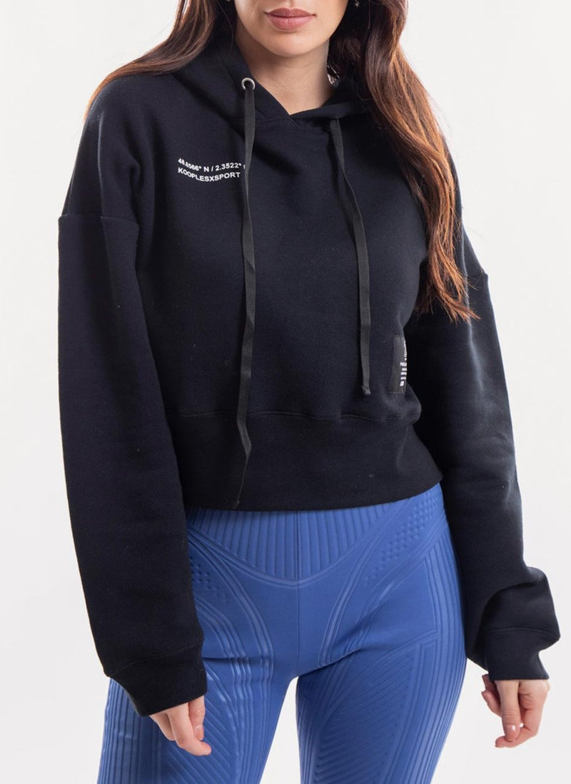 The Kooples - Hoodie Kooples X Sport - Black - Femme