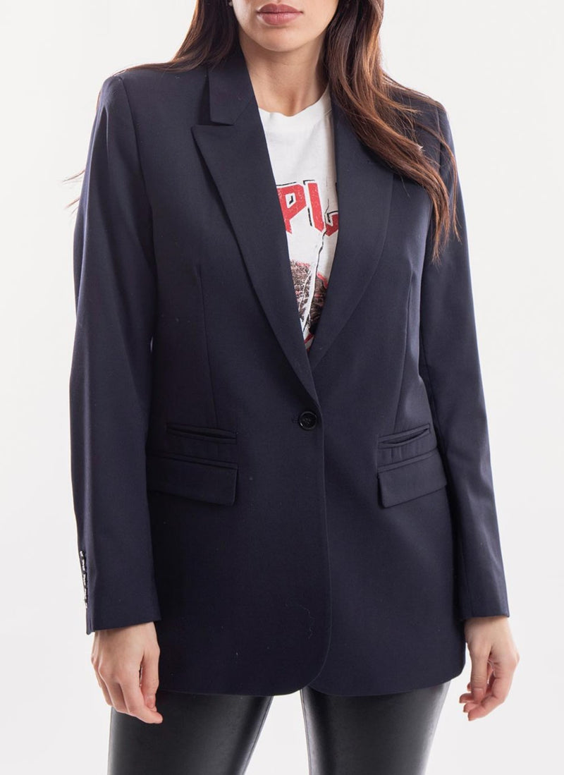 The Kooples - Veste De Costume - Navy - Femme