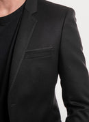 The Kooples - Veste De Costume Warm - Black - Homme