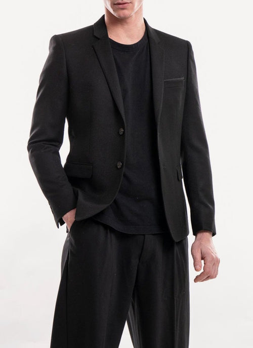 The Kooples - Veste De Costume Warm - Black - Homme