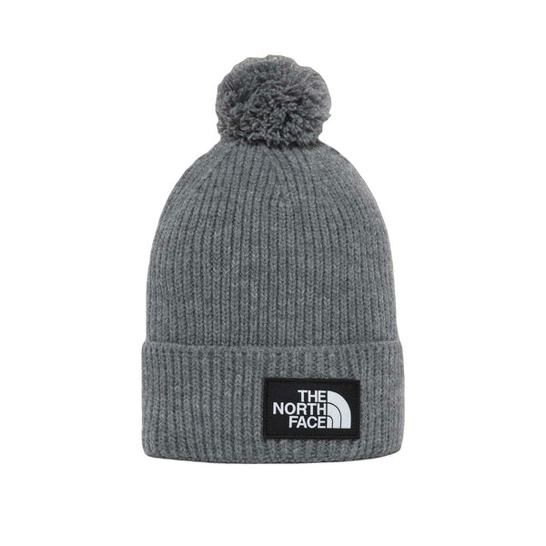 The North Face Box Logo Pom Beanie - Bonnet Mixte Gris