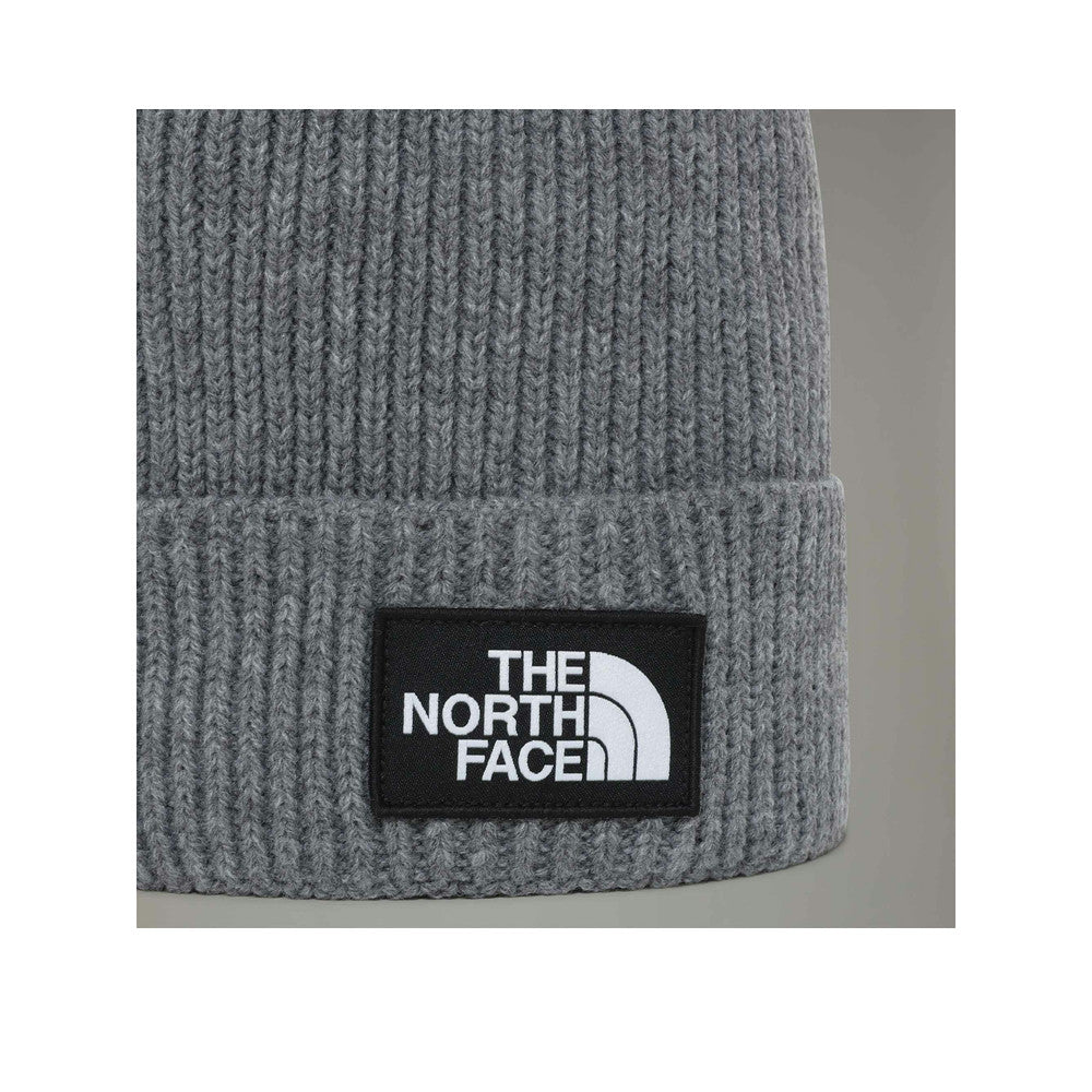 The North Face Box Logo Pom Beanie - Bonnet Mixte Gris