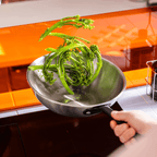 The Wok En Inox, Manche Noir - 24 Cm