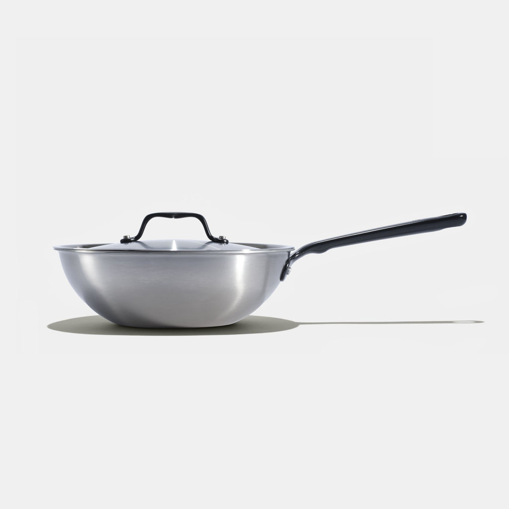 The Wok En Inox, Manche Noir - 24 Cm