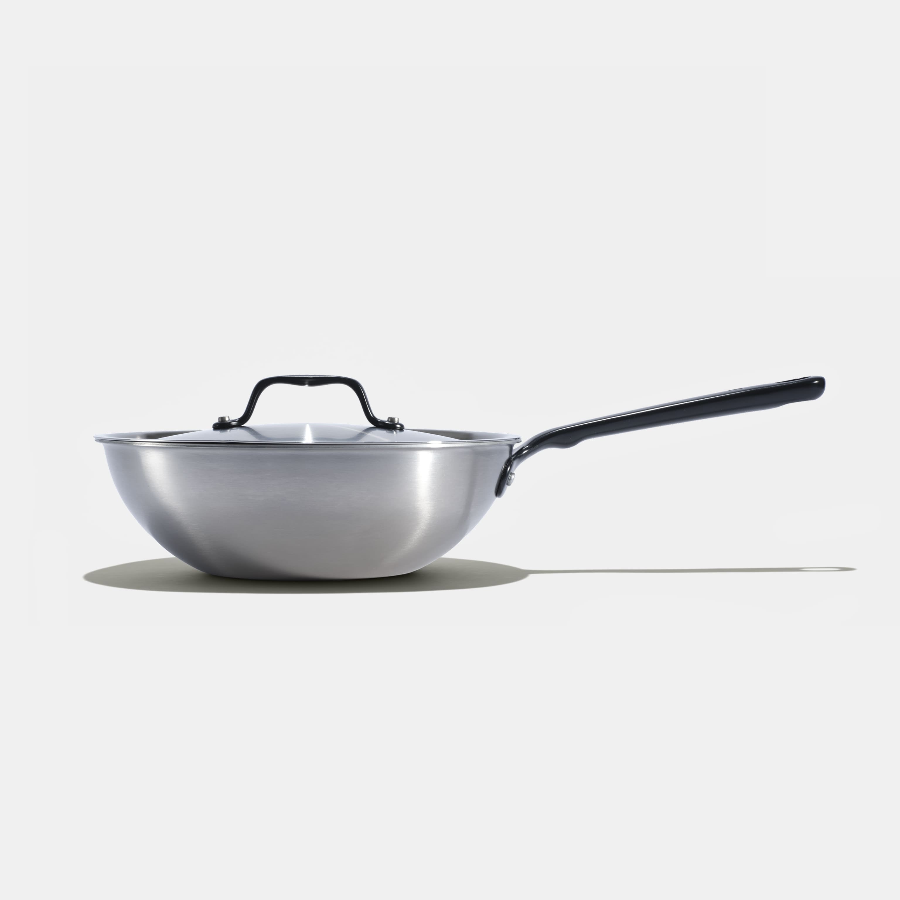 The Wok En Inox, Manche Noir - 24 Cm