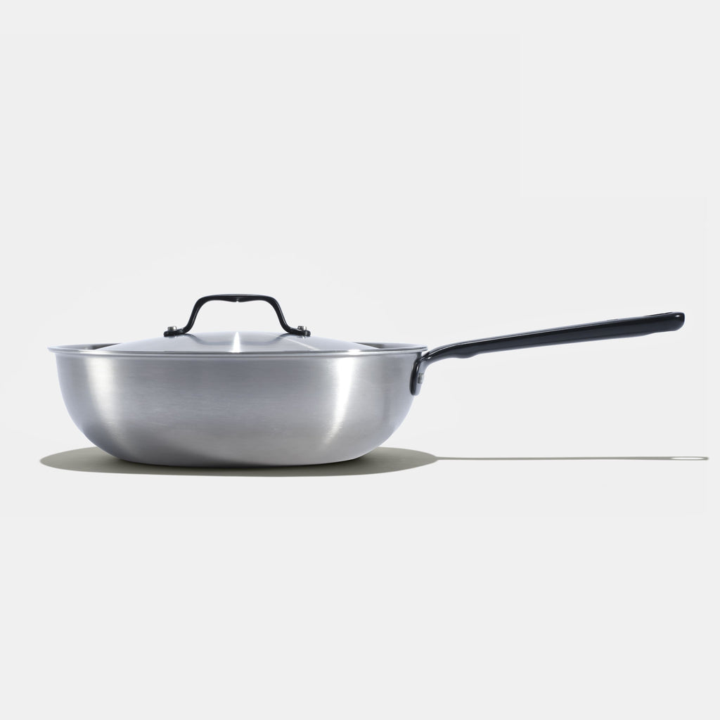 The Wok En Inox, Manche Noir - 28 Cm