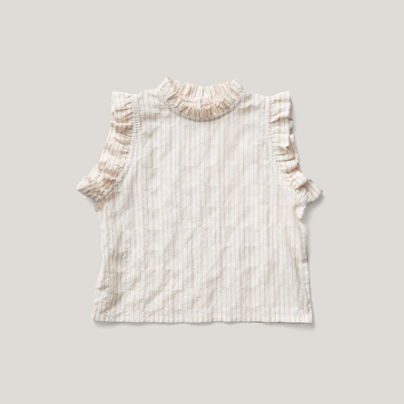 Blusa Thelma rayas tiza - Selección Soor Ploom disponible en amaetc.com, concept store ecológico para niños
