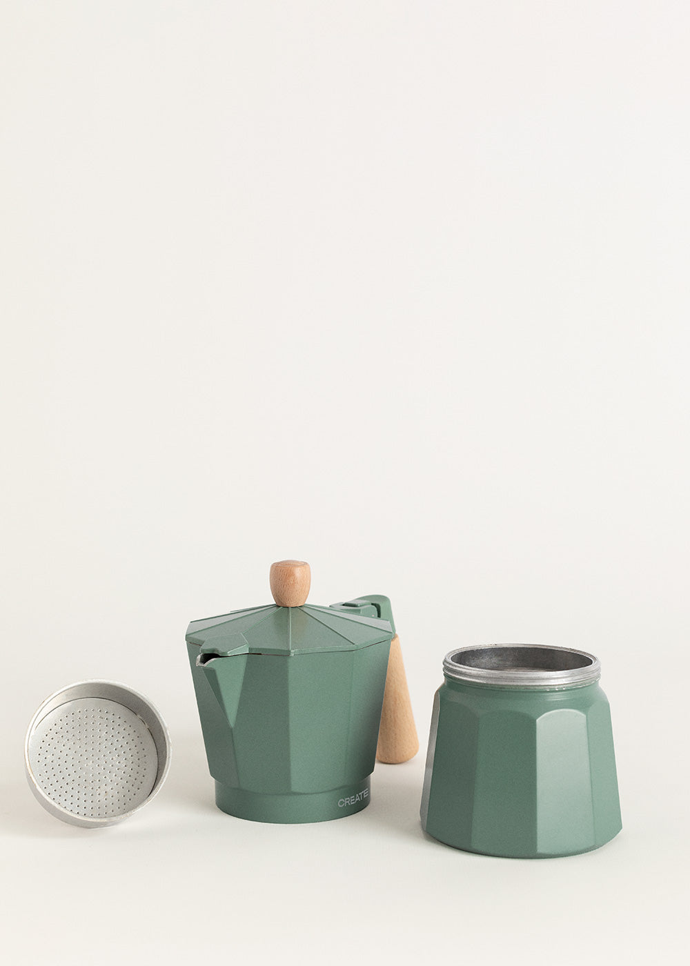 Thera Moka Retro - Cafetière Italienne - Vert Sauge
