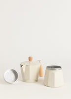 Thera Moka Retro - Cafetière Italienne - Blanc Cassé