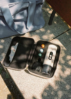 Thera Move - 15 Bar Portable Espresso Coffee Maker for Capsules and Ground Coffee - With Carrying Case - Off-White