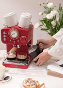 Thera Retro - Expresso Coffee Maker - Red