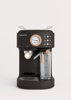 Thera Retro Pro - Semi-Automatic 20-Bar Espresso Coffee Machine - Black