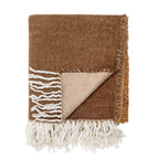 Ara - Lot de 2 Plaids - Marron - Acrylique