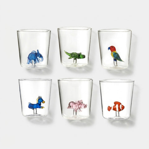 Savana Family Mix 7 - Lot De 6 Verres Décorés