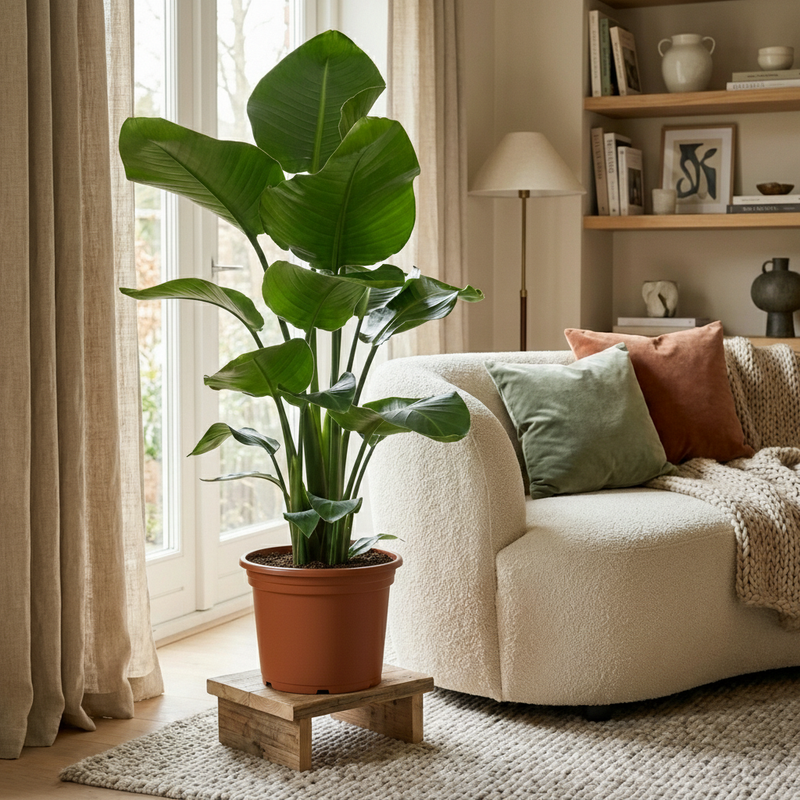 Strelitzia Nicolai – Árbol ave del paraíso | Maceta 19 cm, Altura 90 cm
