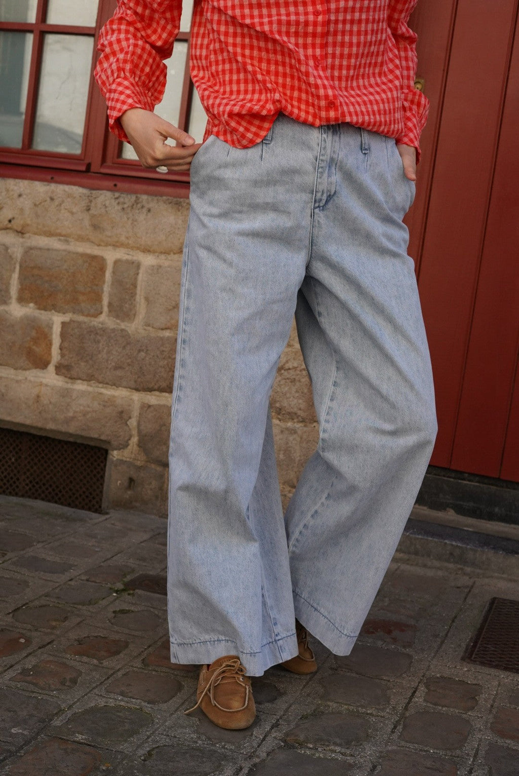 Jules Light Denim Wide Jeans