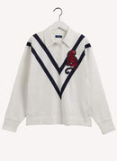 Gant - Polo Tiger Sripe Heavy Rugger - Eggshell - Femme