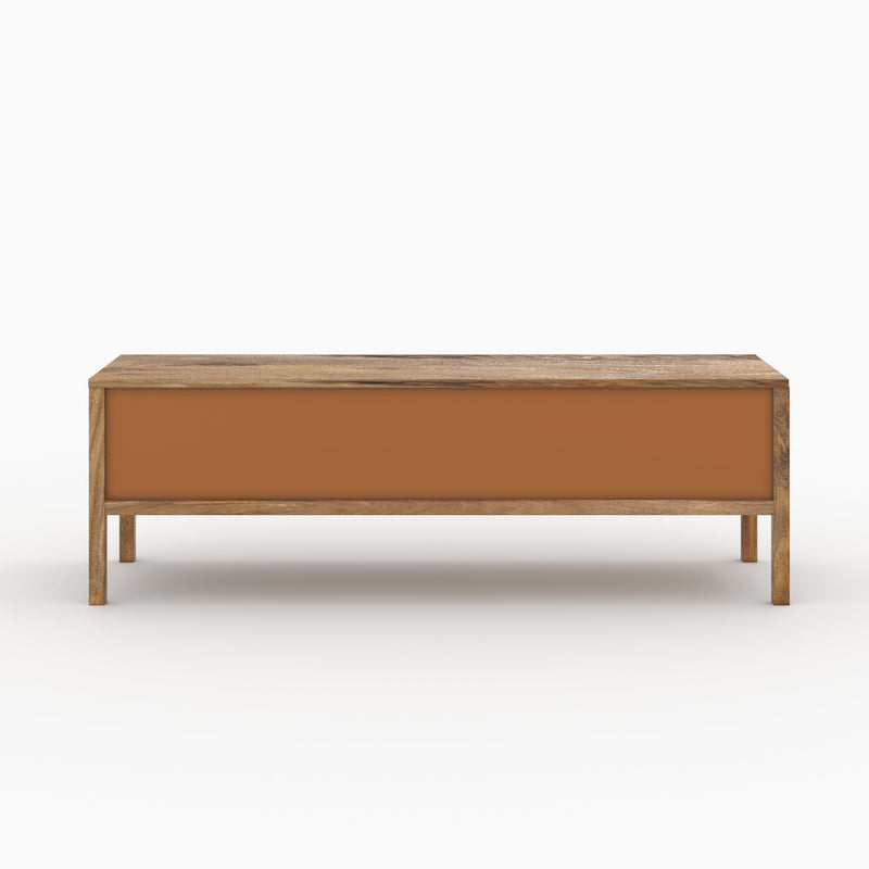 Ensemble Tiki buffet et meuble TV en bois