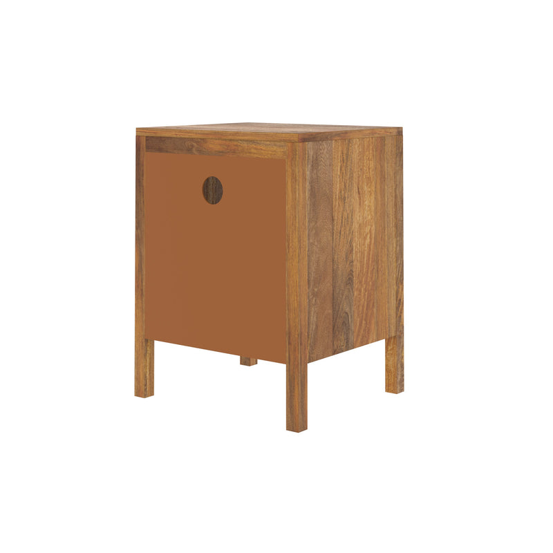 Tiki Bedside Table - Brown