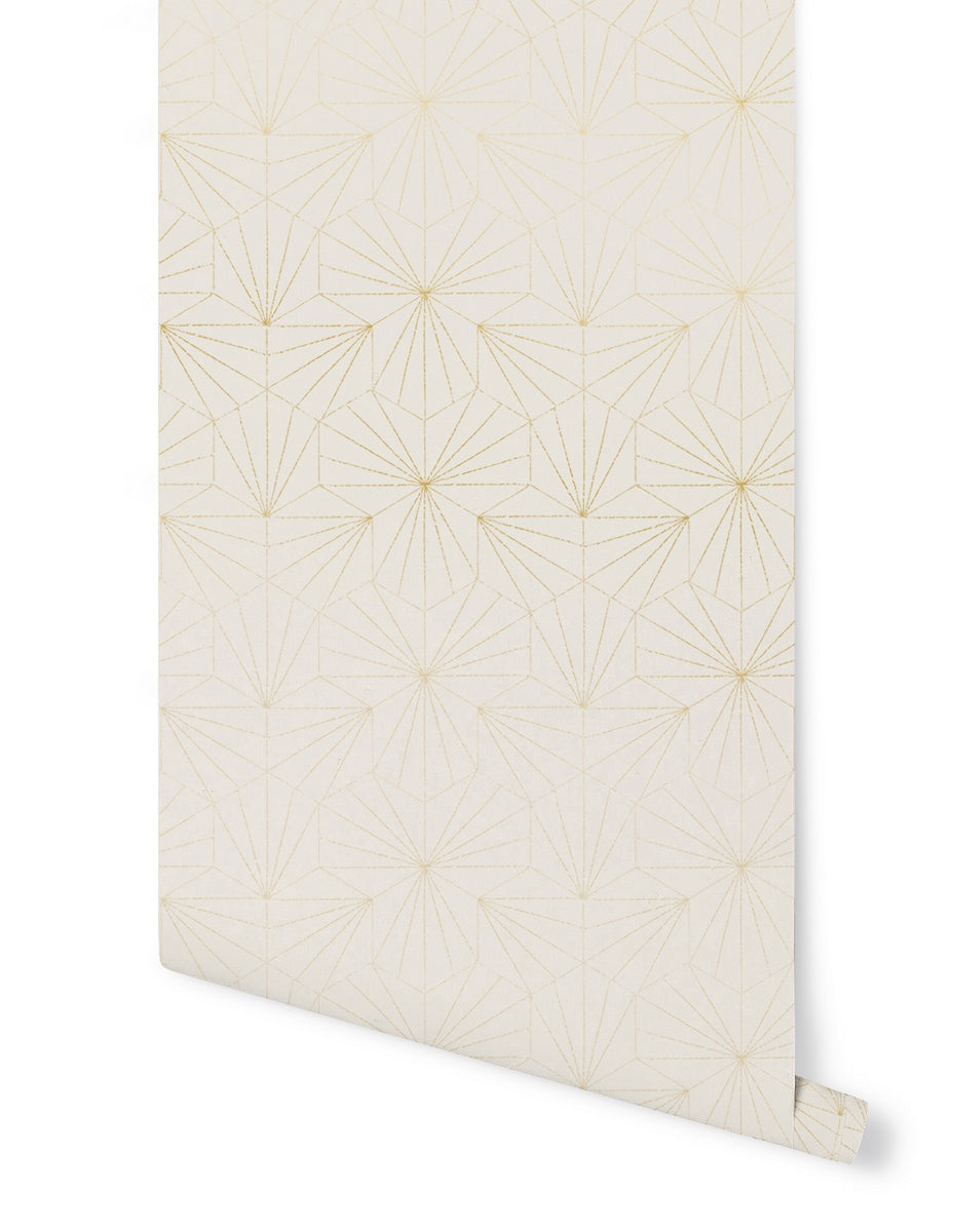 Wallpaper Tiles - Ivory Gold