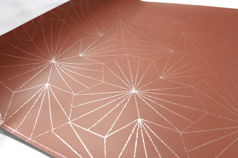 Papier Peint Tiles - Terracotta Cuivre