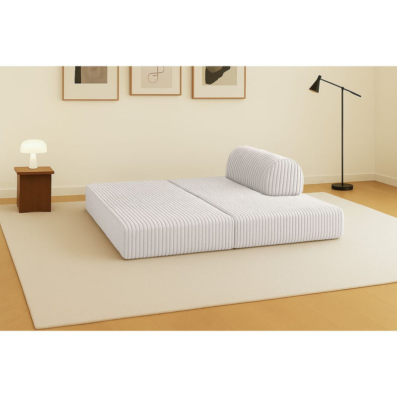 Canapé Droit Tilia - 2 Places - Velours Côtelé Xl