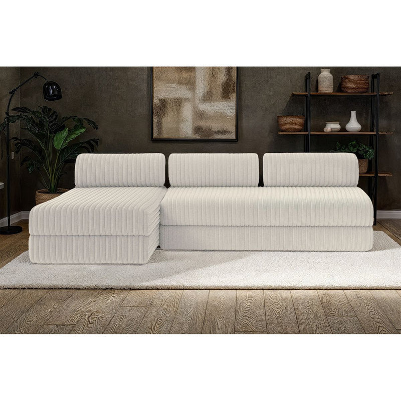 Canapé D'Angle Tilia - 6 Places - Velours Côtelé Xl