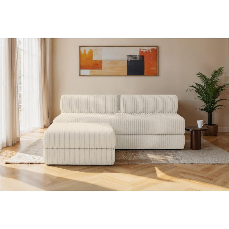 Canapé D'Angle Tilia - 4 Places - Velours Côtelé Xl