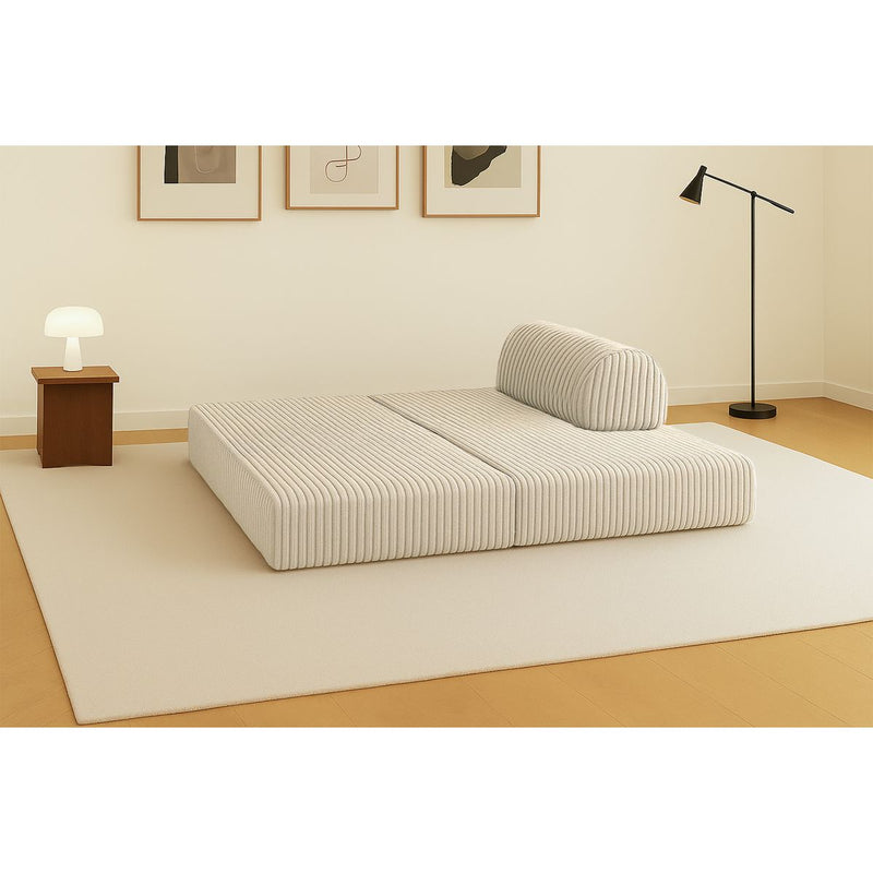 Canapé Droit Tilia - 2 Places - Velours Côtelé Xl