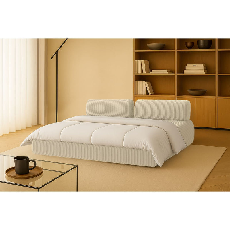 Canapé Droit Tilia - 3 Places - Velours Côtelé Xl