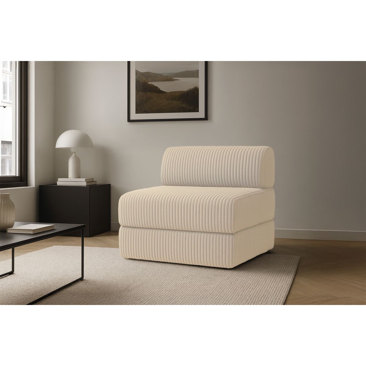 Fauteuil Tilia - Velours Côtelé XL