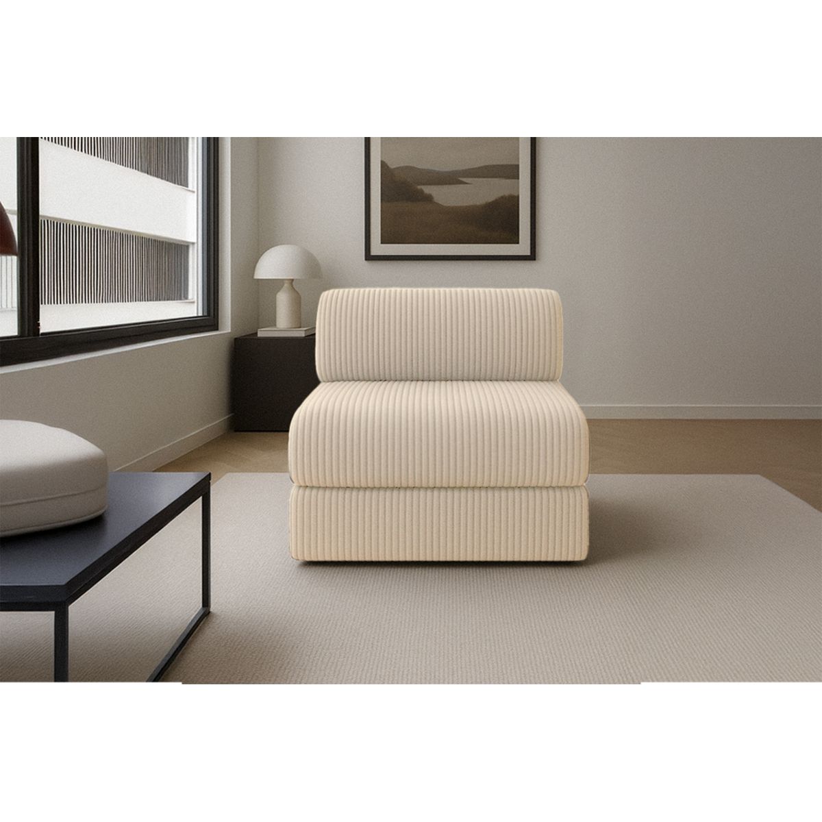 Fauteuil Tilia - Velours Côtelé XL