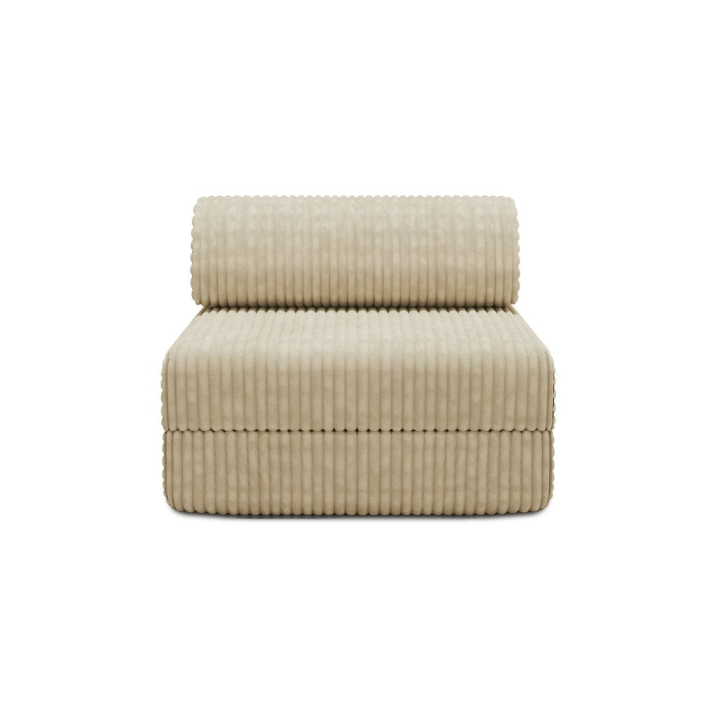 Modular Armchair - Striped Outdoor Fabric - White And Blue