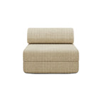 Modular Armchair - Striped Outdoor Fabric - White And Blue