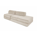 Canapé Droit Tilia - 3 Places - Velours Côtelé Xl