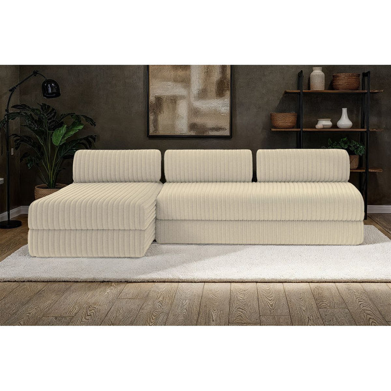 Canapé D'Angle Tilia - 6 Places - Velours Côtelé Xl