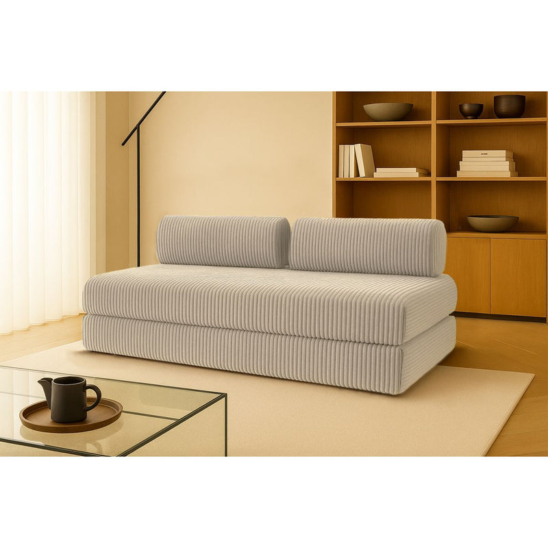 Canapé Droit Tilia - 3 Places - Velours Côtelé Xl