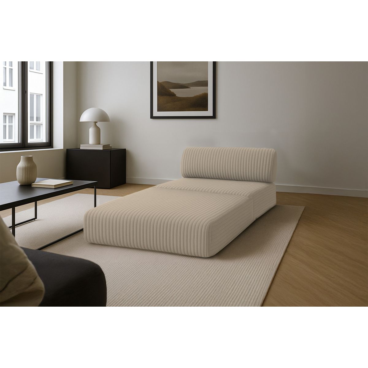 Fauteuil Tilia - Velours Côtelé XL