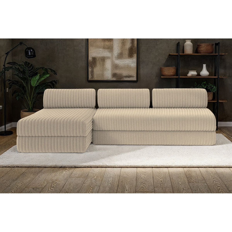 Canapé D'Angle Tilia - 6 Places - Velours Côtelé Xl