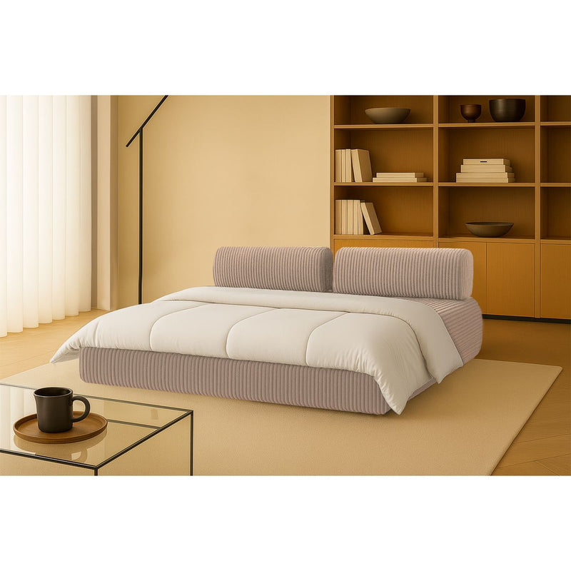 Canapé Droit Tilia - 3 Places - Velours Côtelé Xl