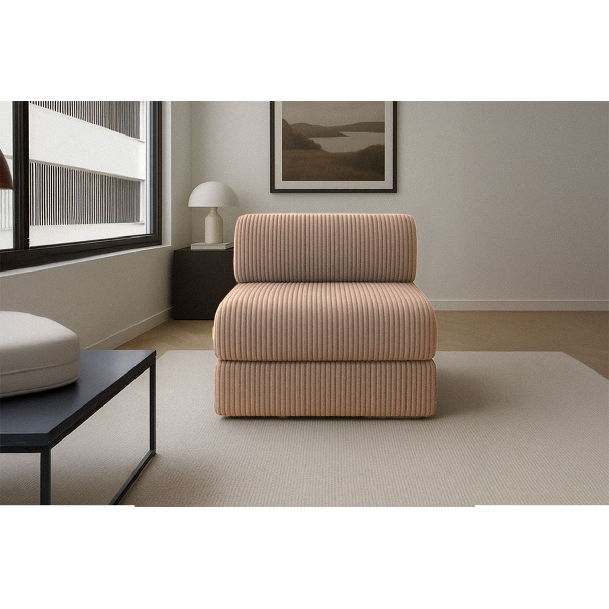 Fauteuil Tilia - Velours Côtelé XL