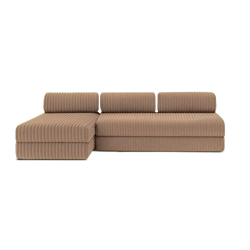 Canapé D'Angle Tilia - 6 Places - Velours Côtelé Xl
