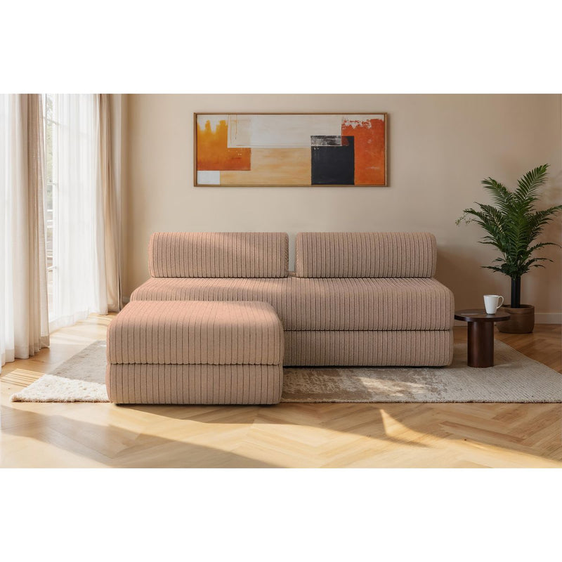 Canapé D'Angle Tilia - 4 Places - Velours Côtelé Xl