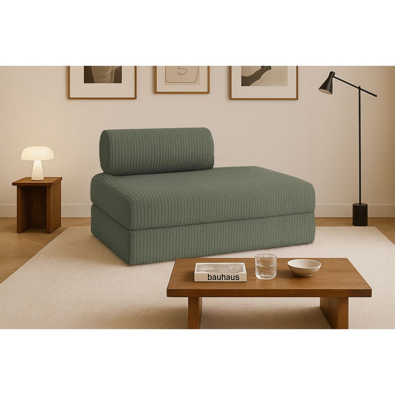 Canapé Droit Tilia - 2 Places - Velours Côtelé Xl