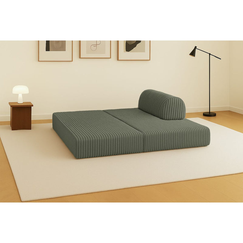 Canapé Droit Tilia - 2 Places - Velours Côtelé Xl