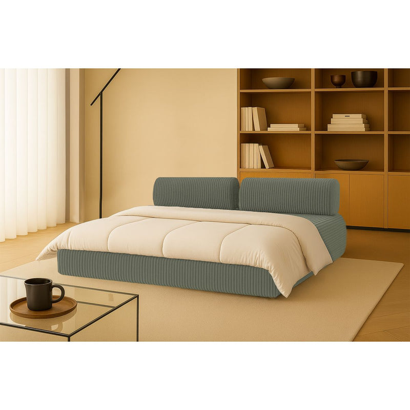 Canapé Droit Tilia - 3 Places - Velours Côtelé Xl