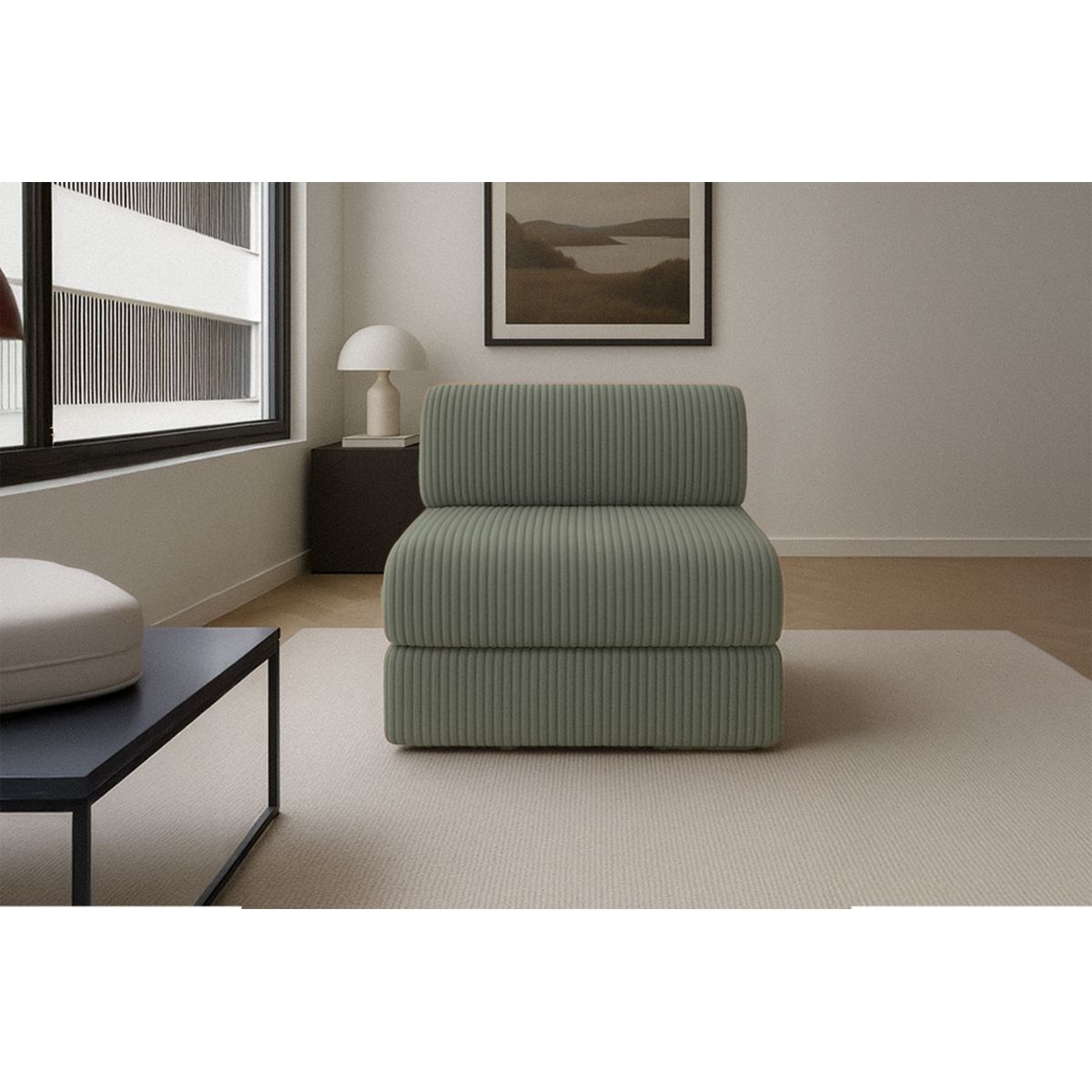 Fauteuil Tilia - Velours Côtelé XL