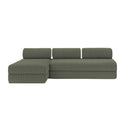 Canapé D'Angle Tilia - 6 Places - Velours Côtelé Xl