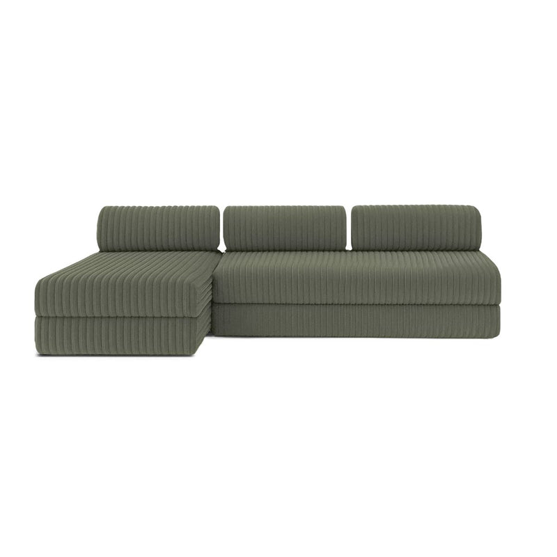 Canapé D'Angle Tilia - 6 Places - Velours Côtelé Xl