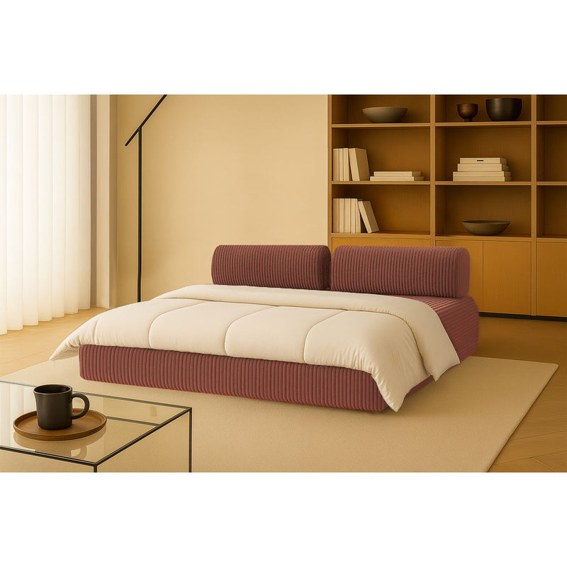 Canapé Droit Tilia - 3 Places - Velours Côtelé Xl